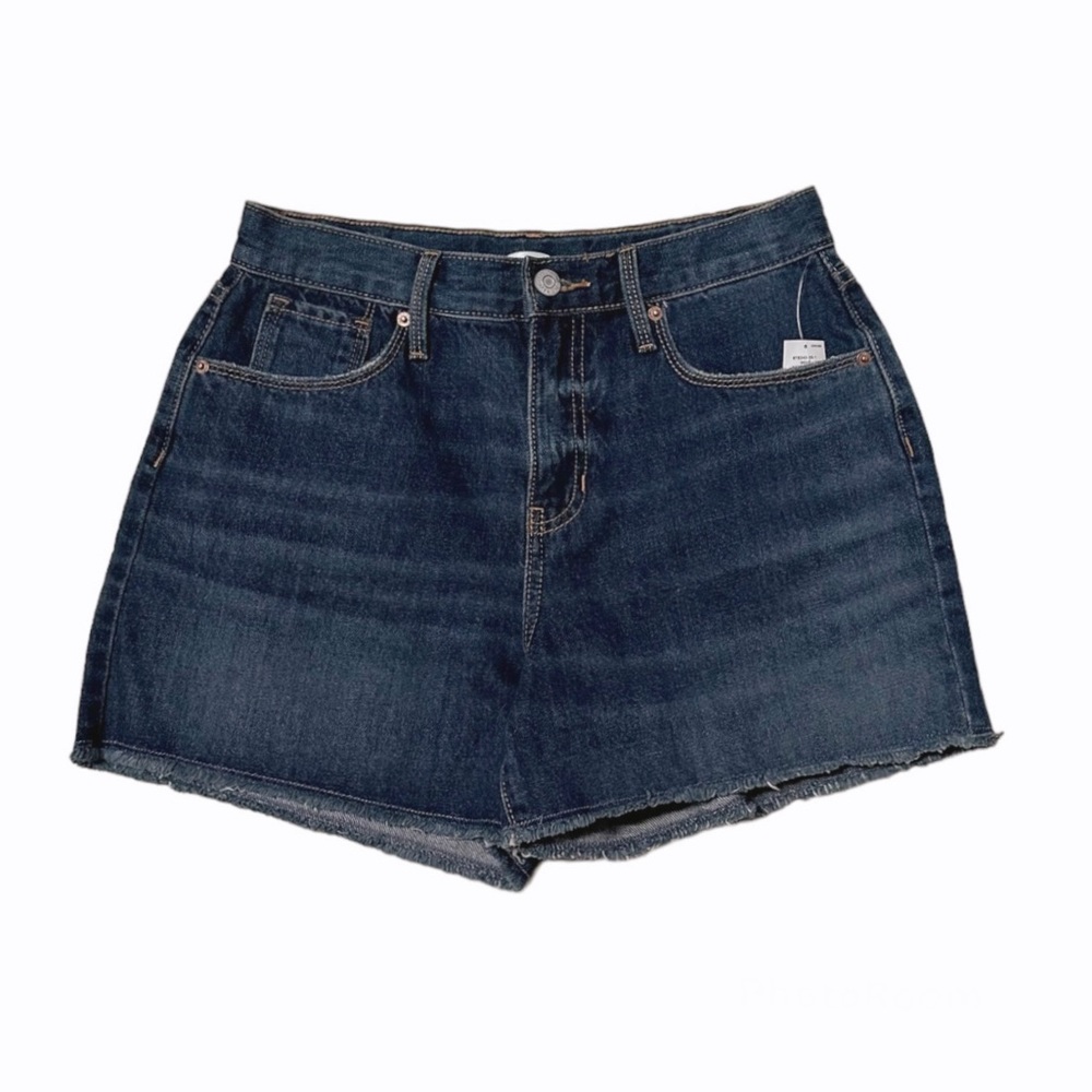 Old Navy Sky High Distressed Frayed Hem Jean Shorts